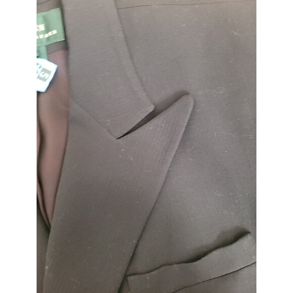 Vtg Lauren Ralph Lauren Dbl Breasted Wool Blend Blazer Wmn 8 Knee Length Preppy - Picture 5 of 10